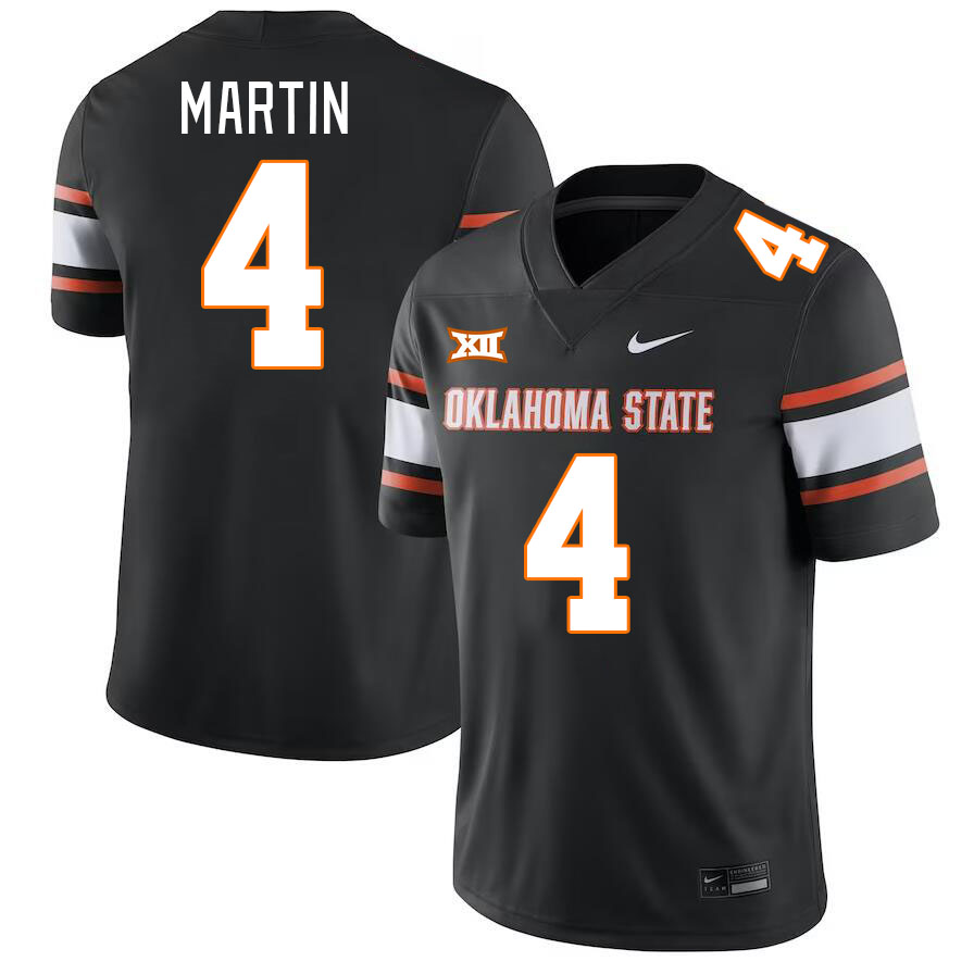 Men #4 Nick Martin Oklahoma State Cowboys College Football Jerseys Stitched-Black